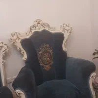 مبل استیل چوبی 9 نفره