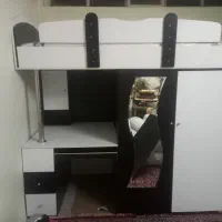 تخت با کمد و میز کامپیوتر