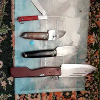 چاقو  دسته شاخ  همه باهم