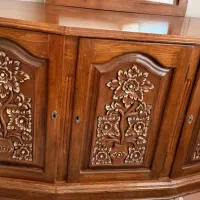 میز کنسول چوب گردو بدون آینه