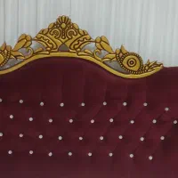 تخت چوبی دونفره باتشک وپای تختی