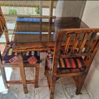 میز ناهار خوری دو نفره چوبی