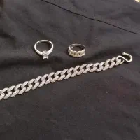دست‌بند انگشتر  نقره زنانه