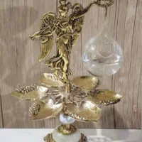 هفت سین برنز پایه دار تنگ ماهی برنزی