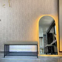 آینه قدی نور دار و پاف