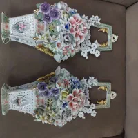 گلدان چینی دیواری۲ عدد