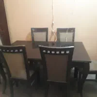 میز غذاخوری شش نفره سالم چوبی