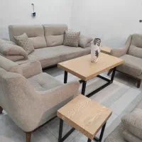 مبل راحتی ۸ نفره دو کاناپه ۳ نفره تخت‌خواب‌شو