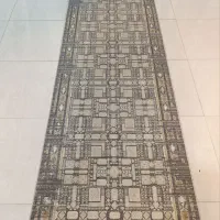 کناره فرش پتینه طوسی طلاکوب