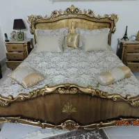 تخت دونفره کاملا چوب