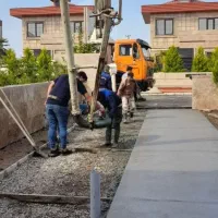 دیوار چینی و واش بتون