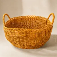 سبد میوه مربعی بزرگ دسته دار