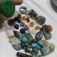 تعدادی انگشتر نقره و،سفید