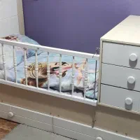 تخت کودک نوجوان با باکس ۳ کشو