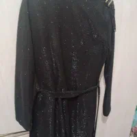 مانتو مشکی بلند مجلسی