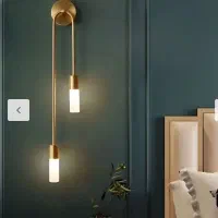 ۲ عدد دیوارکوب طلایی مدرن
