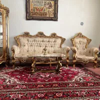 مبل ۹ نفره سلطنتی + بوفه + جلو مبلی
