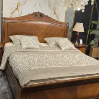 تخت خواب و آینه و کنسول چوب درجه 1