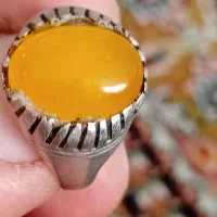 یاقوت زرد قدیمی وعقیق اصل