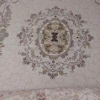 دو تخته فرش ۶ متری کرم رنگ