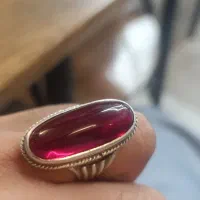 انگشتر یاقوت رکاب نقره
