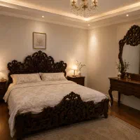 سرویس خواب دونفره منبت کلاسیک
