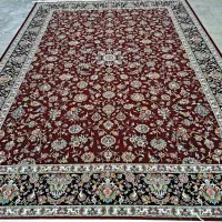 فرش نقشه آلما زمینه لاکی روناسی ۶و۹و۱۲ متری