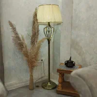 آباژور پایه استیل طلایی