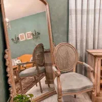 آینه قدی کلاسیک تمام چوب راش.آینه ایستاده