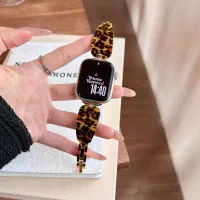 بند اپل واچ رزین پلنگی ساعت هوشمند اسمارت واچ