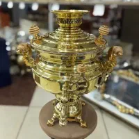 سماور نقشینه ذغالی 8 لیتر پاکان با گارانتی شرکتی