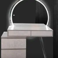 میز آرایشی آینه گرد