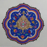 تذهیب . گل و مرغ