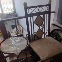 میز تلفن با صندلی
