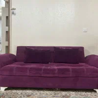 مبل ۷ نفره بنفش سالم فروش به علت جا به جایی
