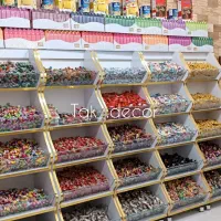 قفسه شکلاتی.. حبوبات وحبوبات ت استند،دکور