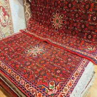 جفت ذرع و نیم دستباف لاکی رنگ