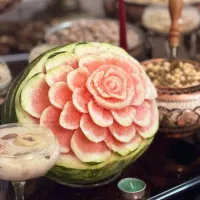 میوه آرایی، گل آرایی، دسر ،ژله، حلوای مجلسی