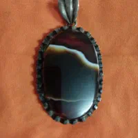 گردنی عقیق شجربارکاب نقره عیاربالا