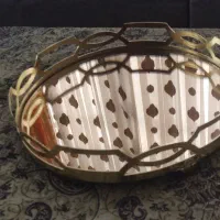 سینی دکوراتیو طلایی رنگ