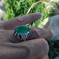 انگشتر نقره عقیق خوشرنگ