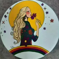 دیوارکوب نقاشی شده