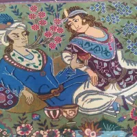 پشتی کاشمر لیلی و مجنون