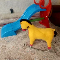 راکر اسب و سرسره سالم و تمیز