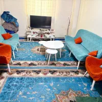 یک دست مبل ۷ نفره قایقی راحتی با جلو مبلی