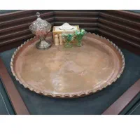 مجمع مسی لب کنگره دار. سینی مسی