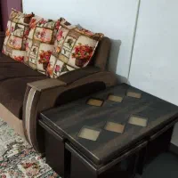 مبل7نفره همراه بامیز عسلی