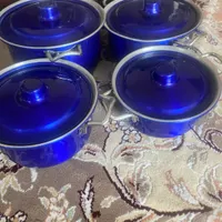 قابلمه دو رنگ سورمه ای و ابی|ظروف پخت‌وپز|تهران, امامزاده قاسم|دیوار