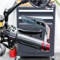 هندگارد موتور سیکلت طلق دار بسته دو عددی
