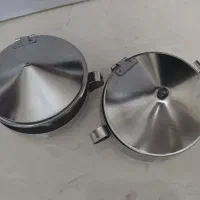 دو قندان استیل درجه یک اصفهان  سالم نو